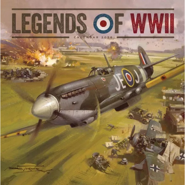 Legends of WW2 Square Calendar 2026