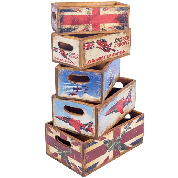 Best Of British Aircraft Set of 5 Nesting Boxes