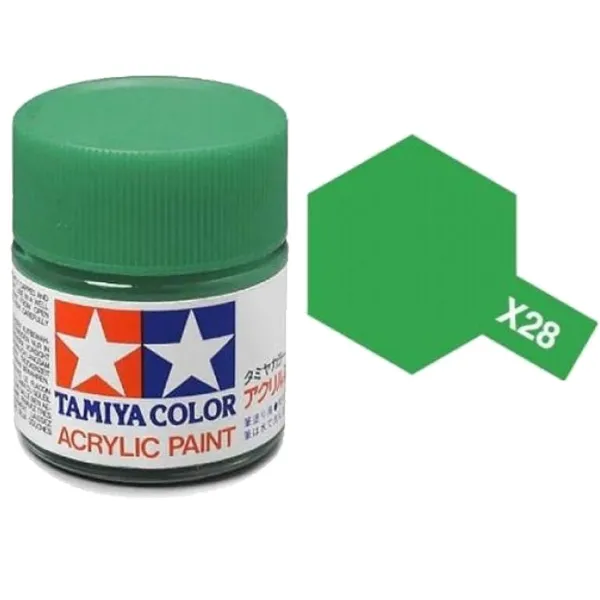 Tamiya X-28 Park Green Gloss Acrylic Paint 10ml