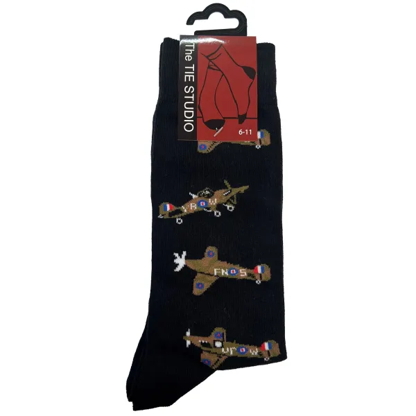 Hawkers on Black Socks