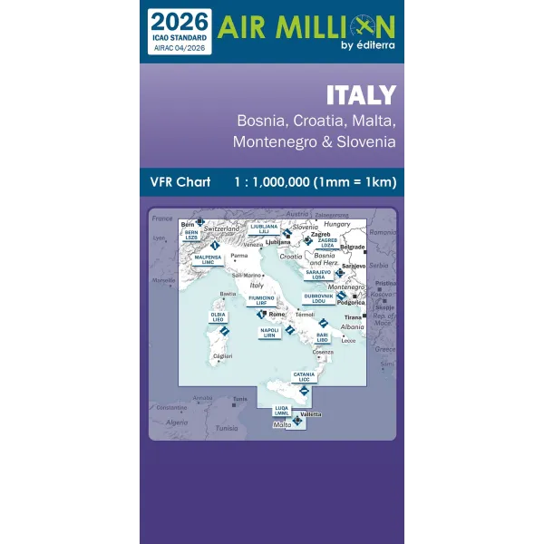 Air Million Italy VFR Chart - 2026