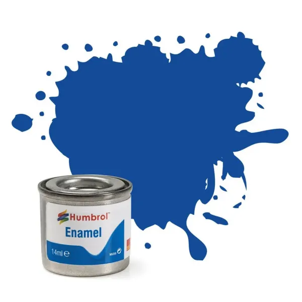 Humbrol No. 222 Metallic Blue Enamel Paint 14ml