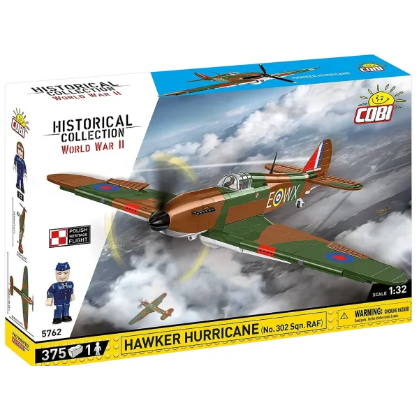 Hawker Hurricane No. 302 Squadron RAF Brick Model Kit