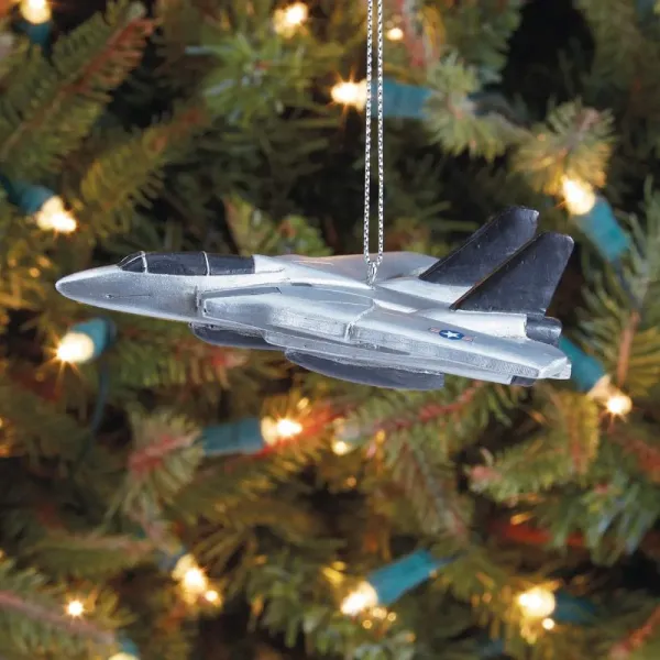 Fighter Jet Christmas Ornament
