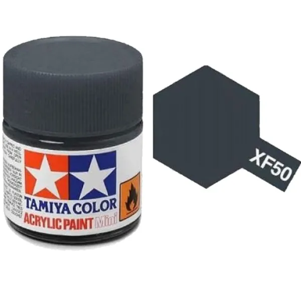 Tamiya XF-50 Field Blue Grey Matt Acrylic Paint 10ml
