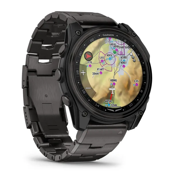 Garmin D2 Mach 2 Smartwatch - 51mm Titanium Band
