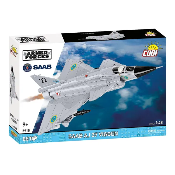 Saab AJ 37 Viggen Brick Model Kit