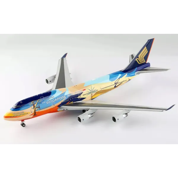 Singapore Airlines B747-400 9V-SPL "Tropical" Livery - Diecast Model - 1/200 Scale