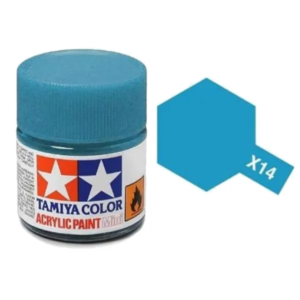 Tamiya X-14 Sky Blue Gloss Acrylic Paint 10ml