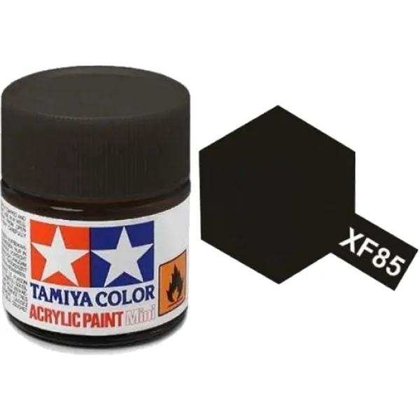 Tamiya XF-85 Rubber Black Matt Acrylic Paint 10ml