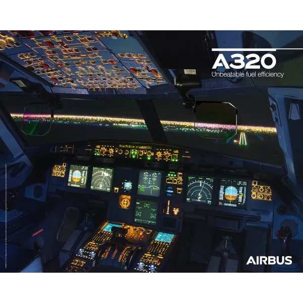 Airbus A320Neo Poster - Cockpit View