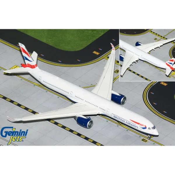 Gemini Jets British Airways Airbus A350-1000 Flaps Down Diecast - G-XWBB  - 1/400