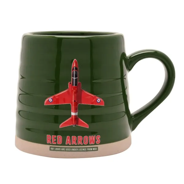 RAF Red Arrows Potters Mug - Green