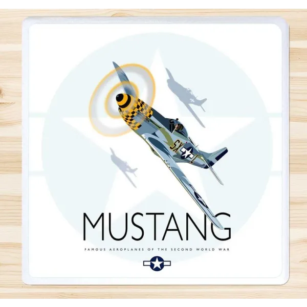P-51 Mustang Coaster by Peter McDermott