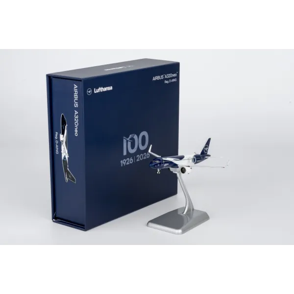 Lufthansa Airbus A320 neo '100 Years Anniversary' Livery Diecast with Stand - D-AING - 1/400