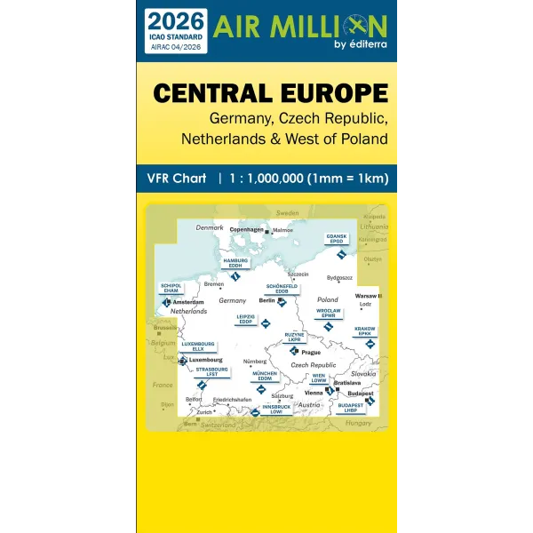 Air Million Central Europe VFR Chart - 2026