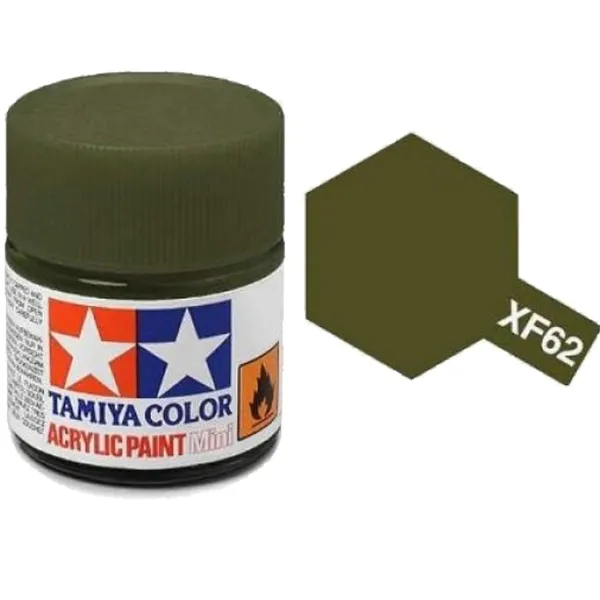 Tamiya XF-62 Olive Drab Matt Acrylic Paint 10ml
