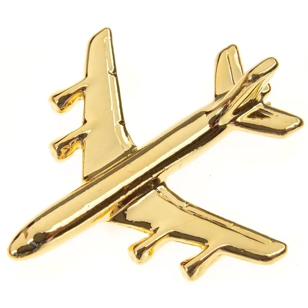 Boeing 707 Boxed Pin - Gold