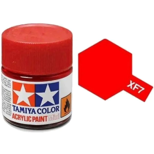 Tamiya XF-7 Flat Red Acrylic Paint 10ml