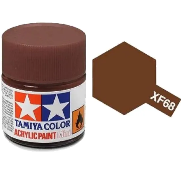Tamiya XF-68 NATO Brown Matt Acrylic Paint 10ml