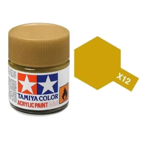 Tamiya X-12 Gold Leaf Gloss Acrylic Paint 10ml