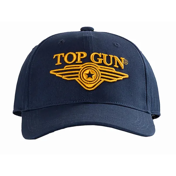 Top Gun 3D Logo Baseball Cap in Navy/Yellow