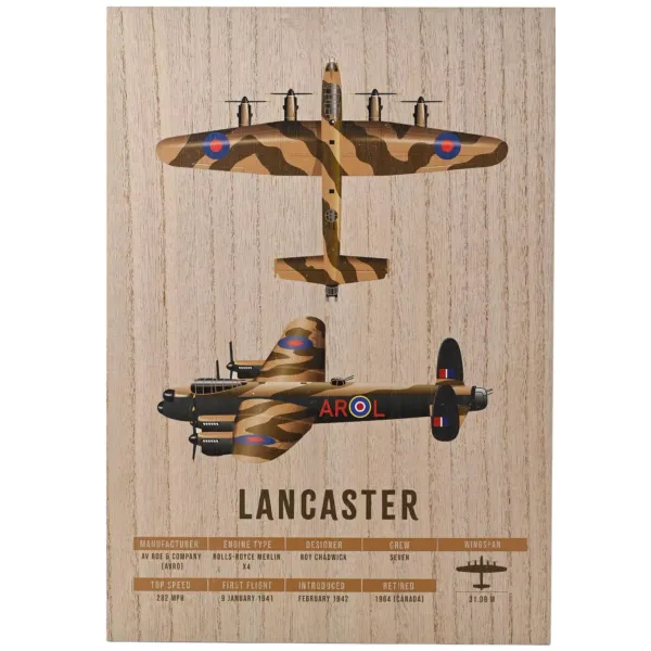 Lancaster Wood Effect Wall Plaque