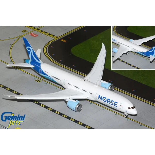 Gemini Jets Norse Atlantic Airways UK Boeing 787-9 Flaps Down Diecast - G-CKWS - 1/200