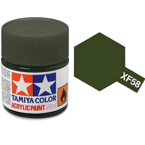 Tamiya XF-58 Olive Green Matt Acrylic Paint 10ml