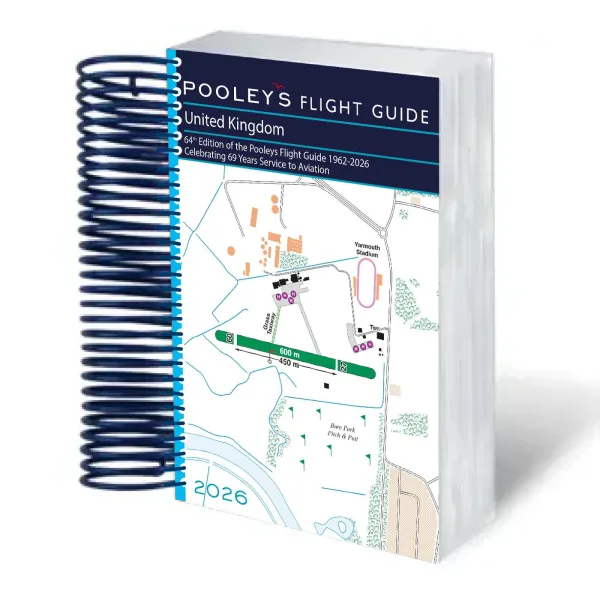 Pooleys 2026 UK Flight Guide Spiral Bound