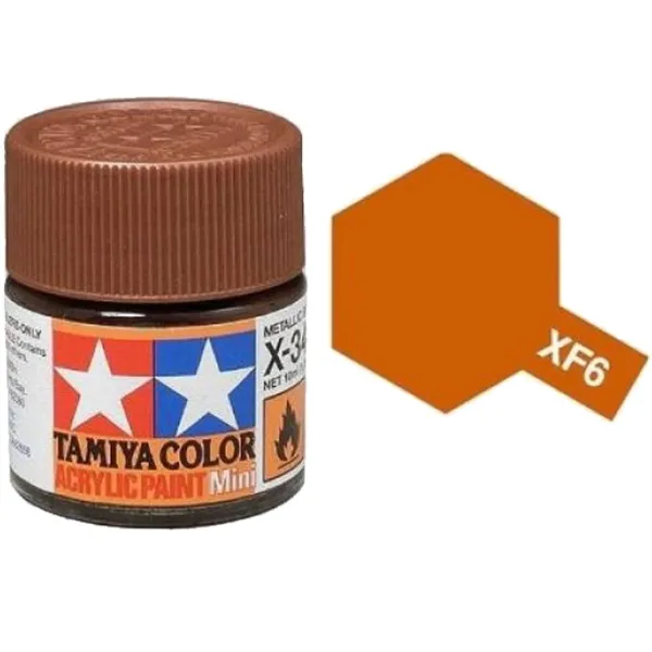 Tamiya XF-6 Copper Matt Acrylic Paint 10ml