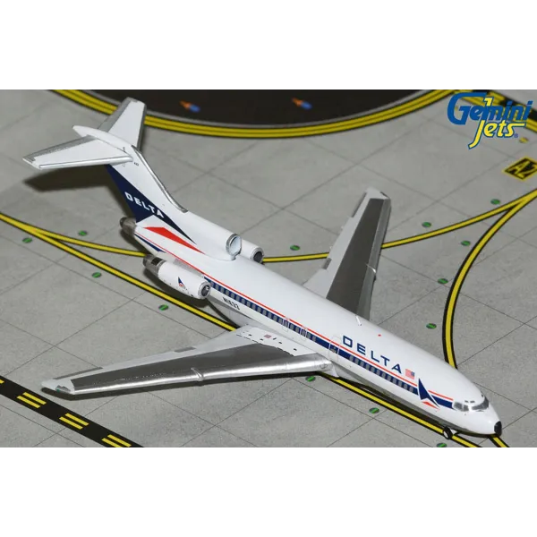 Gemini Jets Delta Airlines Boeing 727-100 Widget Polished Livery' Diecast - NN1633 - 1/400