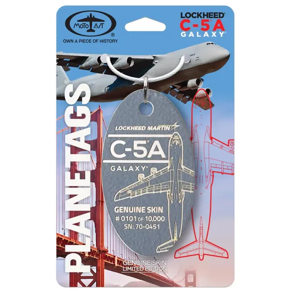 C-5 Galaxy - 70-0451 - PlaneTag - Grey