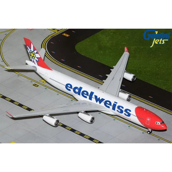 Gemini Jets Edelweiss Air Airbus A340-300 Diecast - HB-JMG - 1/200