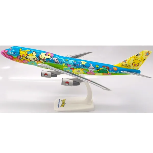 ANA Boeing 747-400 Pokemon Plastic Model - JA8956 - 1/250