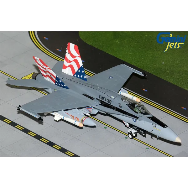 Gemini Jets F/A-18 Super Hornet USAF VMFA-312 United States Marine Corps Diecast - 1/72
