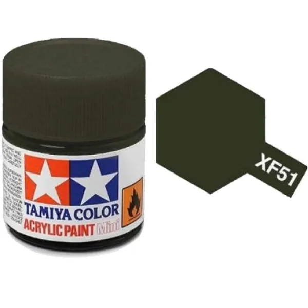 Tamiya XF-51 Khaki Drab Matt Acrylic Paint 10ml