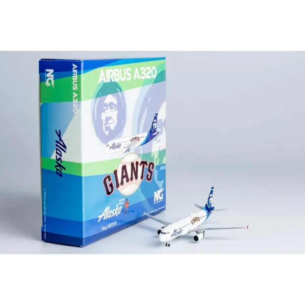 Alaska Airlines Airbus A320-200 San Francisco Giants Livery Diecast - N855VA - 1/400