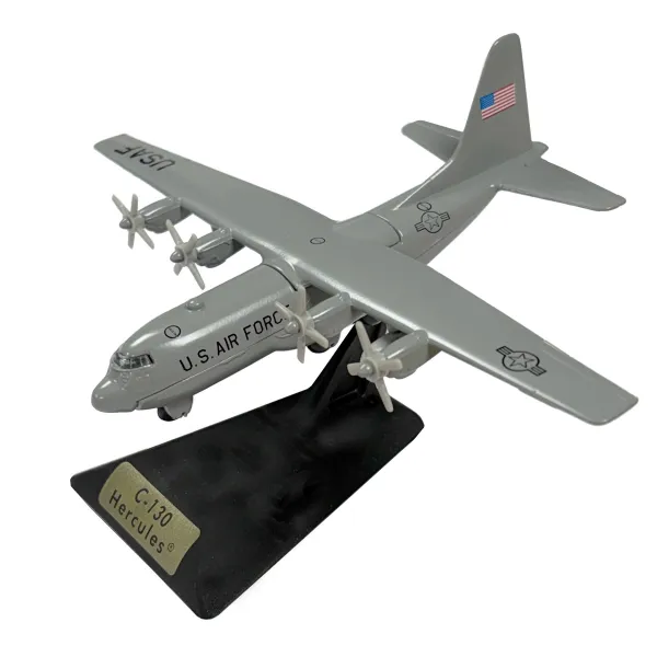 Sky Wings C-130 Hercules Military Grey Livery Diecast Model