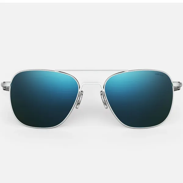 AVIATOR - MATTE CHROME & COBALT