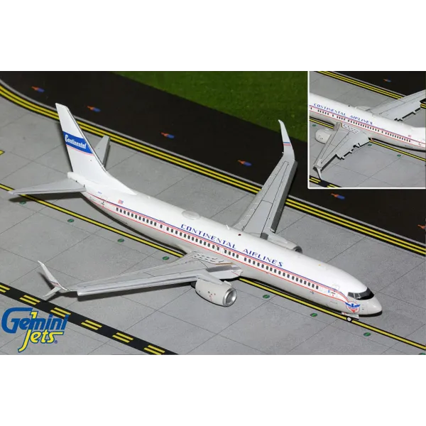 Gemini Jets United Airlines Boeing 737-900ER Flaps Down 'Continental Retro ' Livery Diecast - N75435 - 1/200