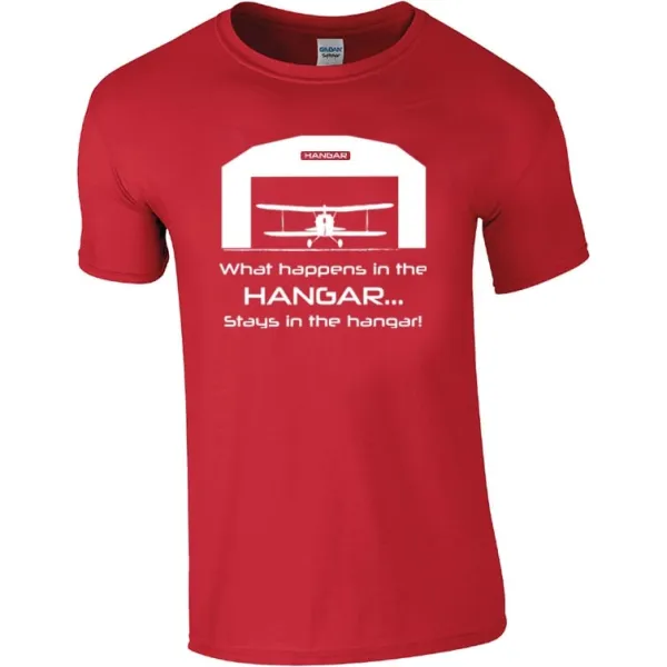 What Happens In The Hangar T-Shirt- Last  Stock