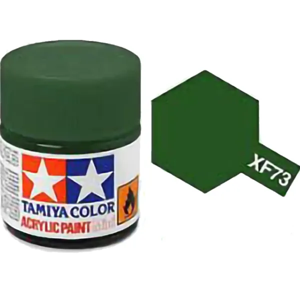 Tamiya XF-73 Dark Green Matt Acrylic Paint 10ml