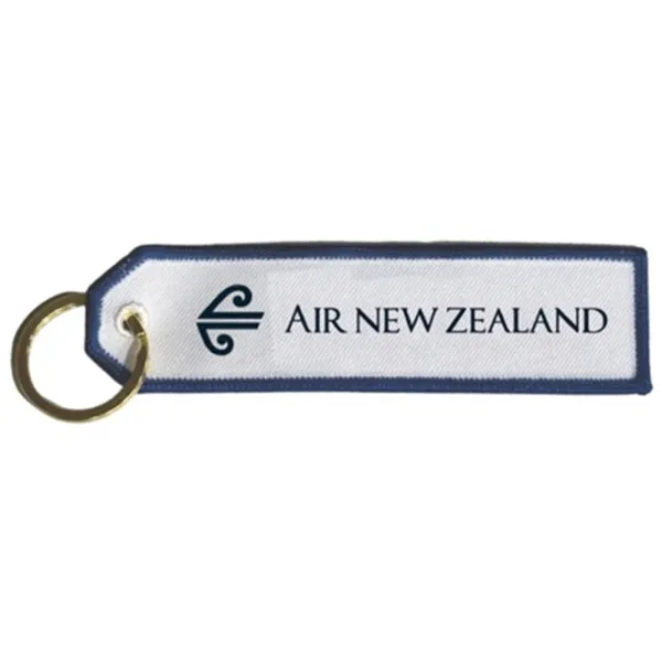 Air New Zealand 1996 Pacific Wave White Embroidered Keyring