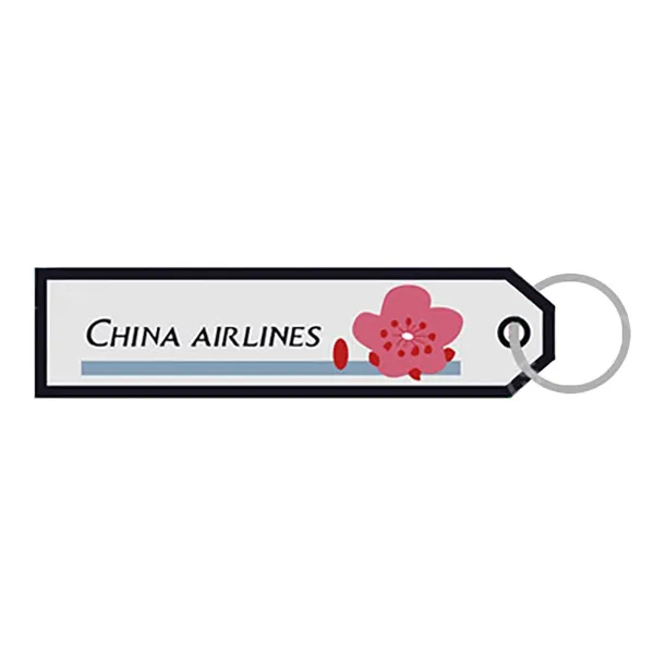 China Airlines Embroidered Keyring