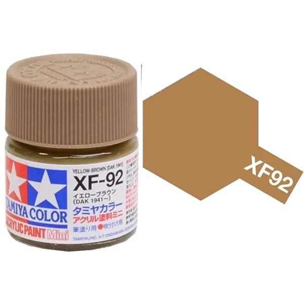 Tamiya XF-92 Yellow Brown DAK 1941 Matt Acrylic Paint 10ml