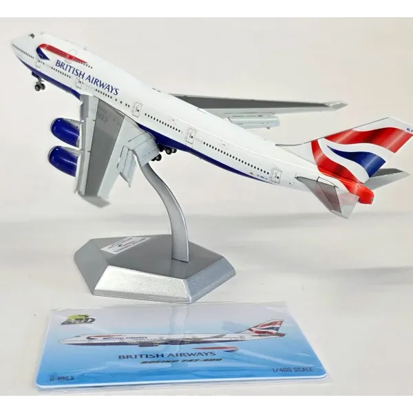 British Airways Boeing 747-400 Flaps Down 'Chatham Livery' Diecast - G-BDXB - 1/400