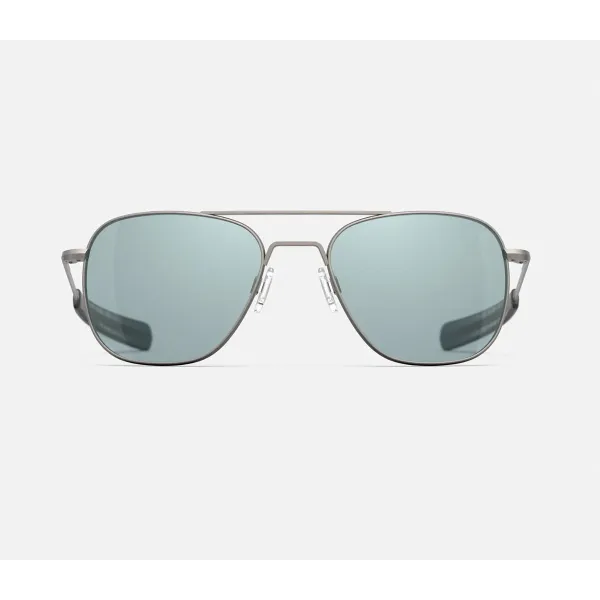 AVIATOR - SATIN GUNMETAL & BLUE HYDRO
