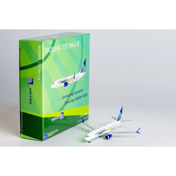 United Airlines Boeing 737 MAX 8 Connecting The World Livery Diecast - N77259 - 1/400