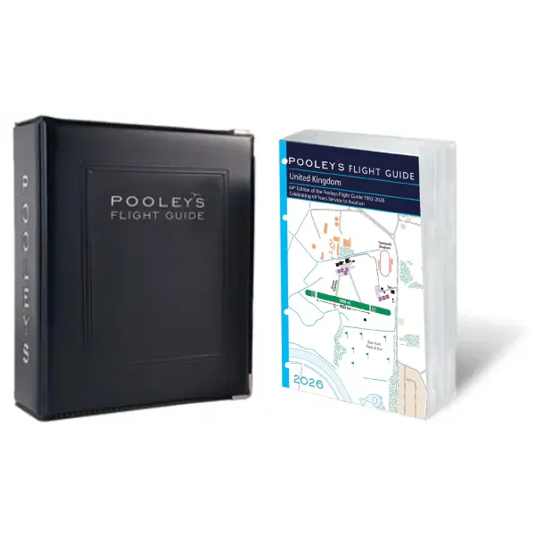 Pooleys 2026 UK Flight Guide Loose Leaf and Binder